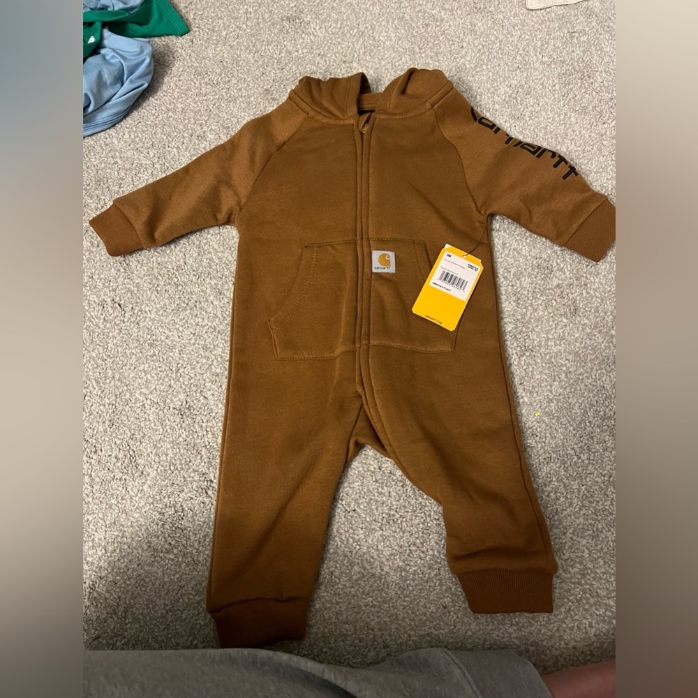 Baby carhartt jumpsuit brand new
